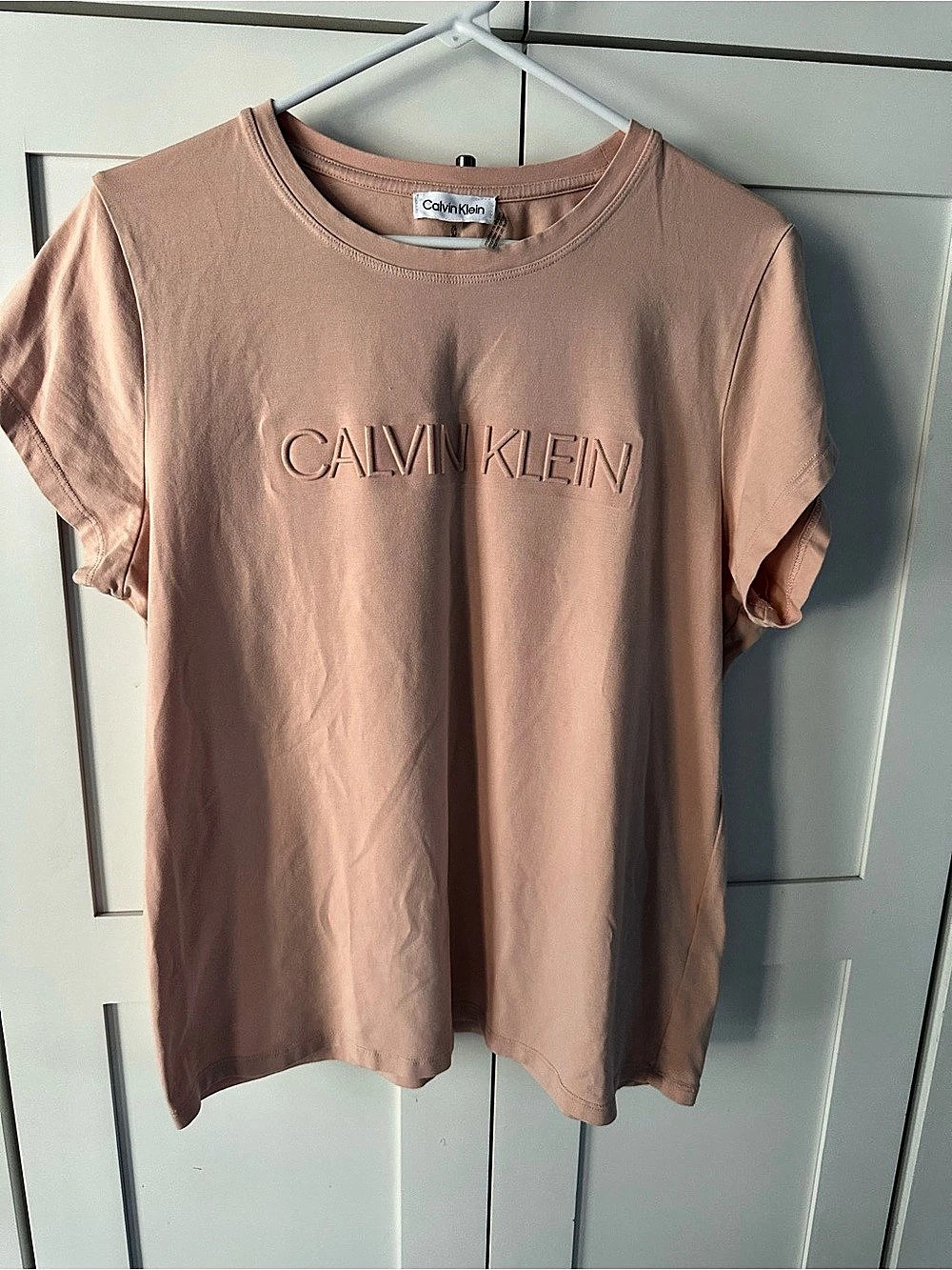 Calvin Klein Embossed Monogram Classic T-Shirt Pink XL